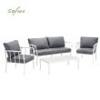 Ensemble de canapé en aluminium moderne avec coussin - 11C01V