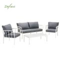 Ensemble de canapé en aluminium moderne avec coussin - 11C01V