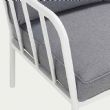 Ensemble de canapé en aluminium moderne avec coussin - 11C01V