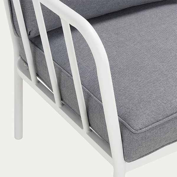 Ensemble de canapé en aluminium moderne avec coussin - 11C01V