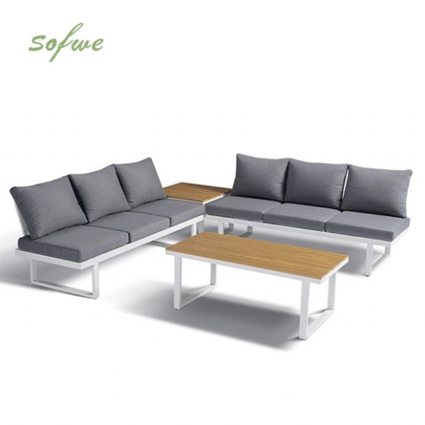 Meubles de patio en aluminium avec siège réglable - 11C01Y