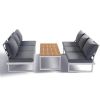 Meubles de patio en aluminium avec siège réglable - 11C01Y