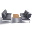 Meubles de patio en aluminium avec siège réglable - 11C01Y