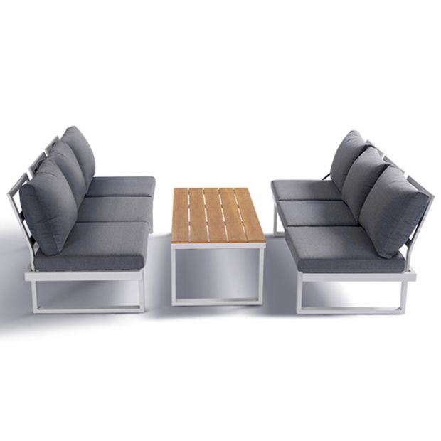 Meubles de patio en aluminium avec siège réglable - 11C01Y