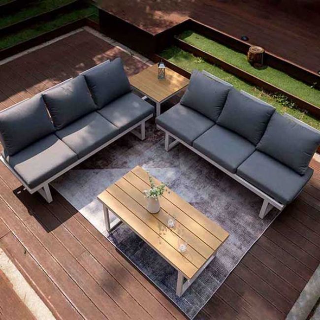 Meubles de patio en aluminium avec siège réglable - 11C01Y