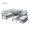 Canapé d'angle avec table réglable en hauteur - 11C03B