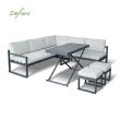 Canapé d'angle avec table réglable en hauteur - 11C03B