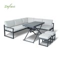 Canapé d'angle avec table réglable en hauteur - 11C03B