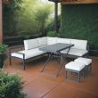 Canapé d'angle avec table réglable en hauteur - 11C03B