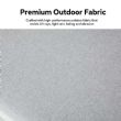Ensemble de canapés en aluminium pour extérieur 4 pièces avec finition veinée bois - 11C11D