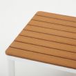 Ensemble de canapés en aluminium pour extérieur 4 pièces avec finition veinée bois - 11C11D