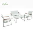 Ensemble de canapés en aluminium pour extérieur 4 pièces en couleur blanche - 11C11J