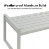 Ensemble de canapés en aluminium pour extérieur 4 pièces en couleur blanche - 11C11J