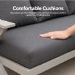 Ensembles de canapés de salon d'extérieur design moderne en gros avec table à pieds en X et banc - 11C12B