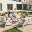 Ensemble de canapés en aluminium thermolaqué pour extérieur 6 pièces avec table à lattes en WPC en gros - 11C12C