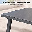 HF Patios Vente en Gros Directe d'Usine Salon de Jardin 4 Pièces en Aluminium avec Coussins et Table Basse en Verre Imprimé pour Espaces de Vie Extérieurs - 11C12G