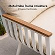 HF Patios Vente en Gros Directe d'Usine Salon de Jardin KD en Aluminium avec Coussins et Table Basse pour Espaces Extérieurs - 11C12I