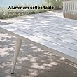 HF Patios Vente en Gros Directe d'Usine Salon de Jardin KD en Aluminium avec Coussins et Table Basse pour Espaces Extérieurs - 11C12I