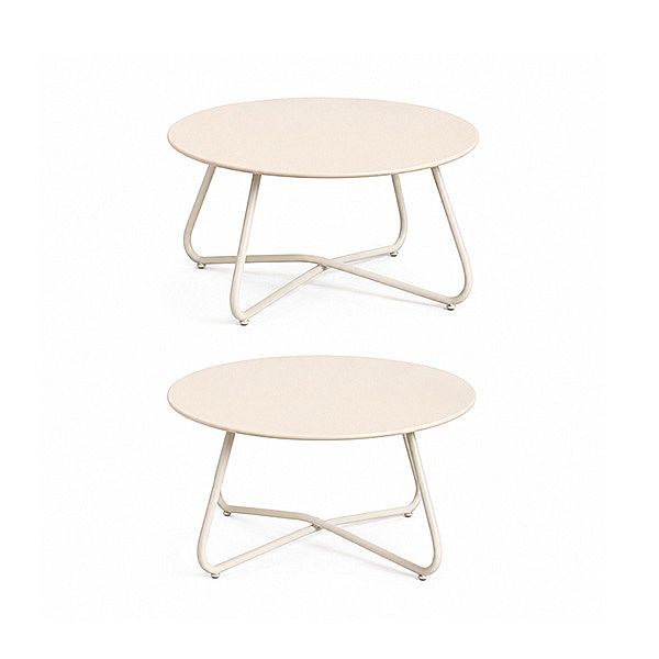 Ensemble de salon d'extérieur 4 pièces en gros, avec coussins matelassés épais et structure en tubes métalliques - 11C12M