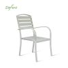 Chaise de salle à manger empilable avec accoudoirs - 11D11C