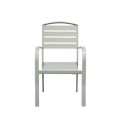 Chaise de salle à manger empilable avec accoudoirs - 11D11C