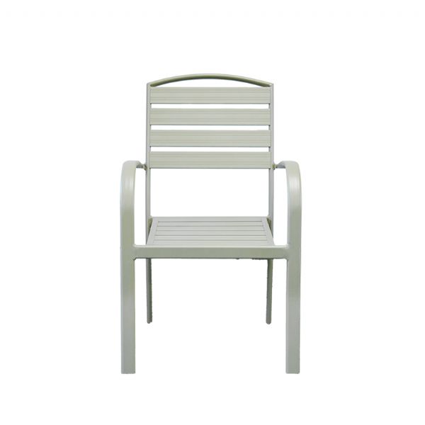 Chaise de salle à manger empilable avec accoudoirs - 11D11C