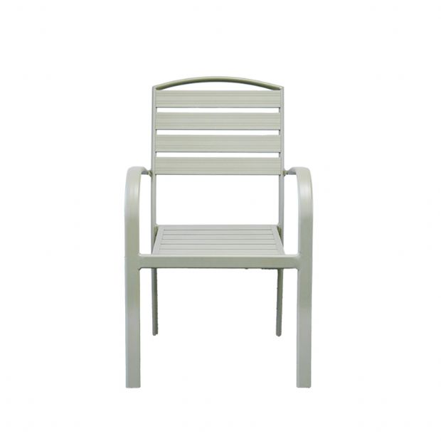 Chaise de salle à manger empilable avec accoudoirs - 11D11C