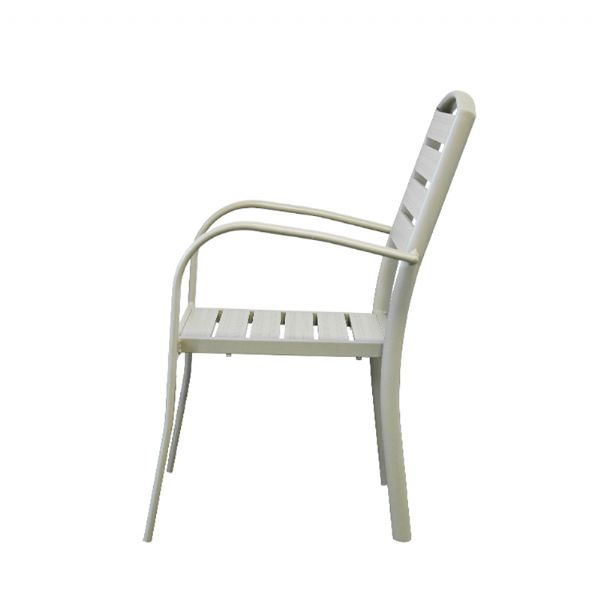 Chaise de salle à manger empilable avec accoudoirs - 11D11C