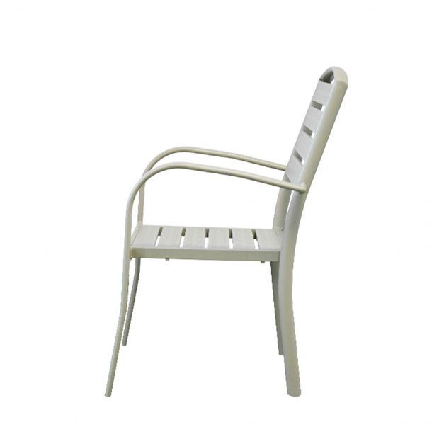 Chaise de salle à manger empilable avec accoudoirs - 11D11C