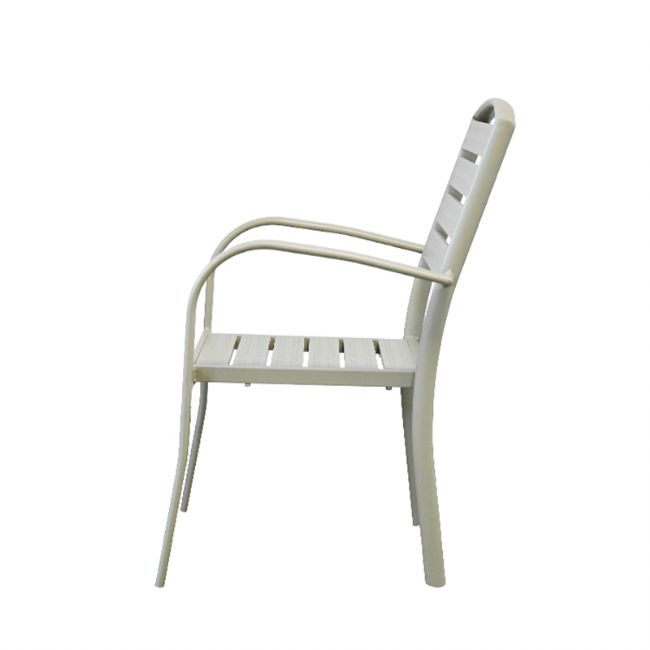 Chaise de salle à manger empilable avec accoudoirs - 11D11C