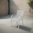 Chaise de salle à manger empilable avec accoudoirs - 11D11C