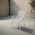 Chaise de salle à manger empilable avec accoudoirs - 11D11C