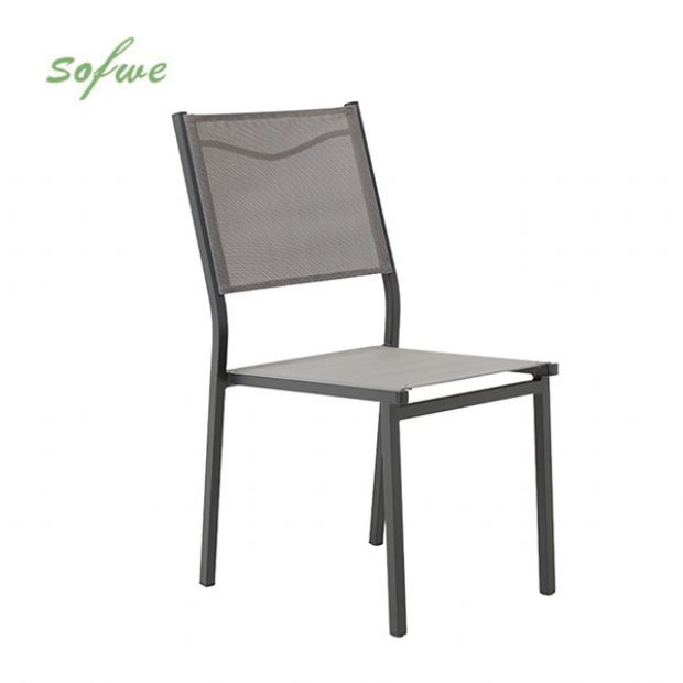 Chaise empilable en textilène sans accoudoirs - 11D11D