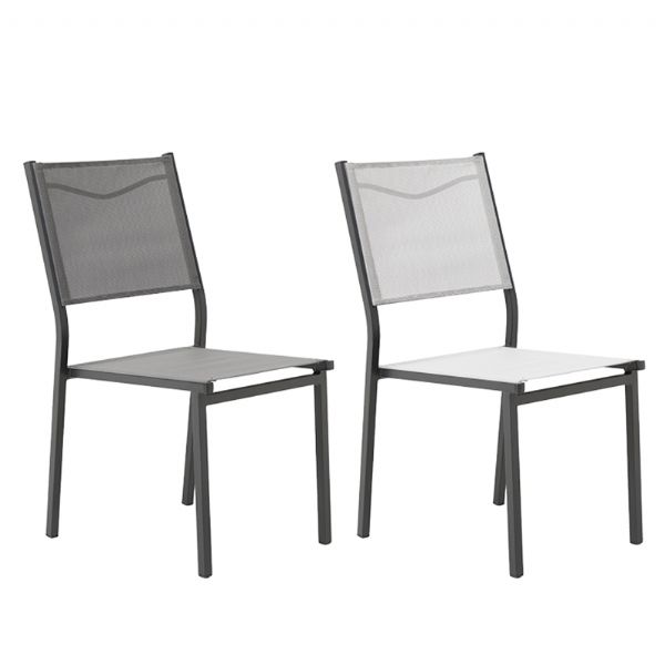 Chaise empilable en textilène sans accoudoirs - 11D11D