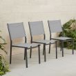 Chaise empilable en textilène sans accoudoirs - 11D11D