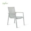 Fauteuil en aluminium pour salle à manger de jardin - 11D11E