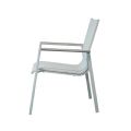 Fauteuil en aluminium pour salle à manger de jardin - 11D11E
