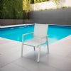 Fauteuil en aluminium pour salle à manger de jardin - 11D11E