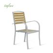 Chaise de salle à manger d'extérieur en composite bois-plastique - 11D11F