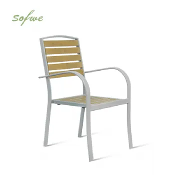 Chaise de salle à manger d'extérieur en composite...