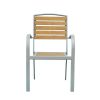 Chaise de salle à manger d'extérieur en composite bois-plastique - 11D11F