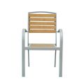 Chaise de salle à manger d'extérieur en composite bois-plastique - 11D11F