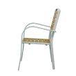 Chaise de salle à manger d'extérieur en composite bois-plastique - 11D11F