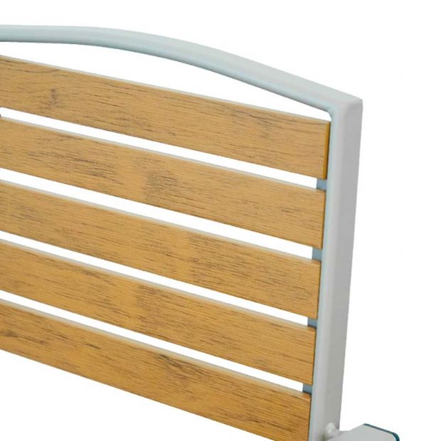 Chaise de salle à manger d'extérieur en composite bois-plastique - 11D11F