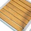 Chaise de salle à manger d'extérieur en composite bois-plastique - 11D11F