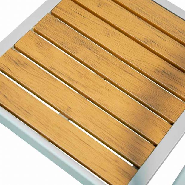 Chaise de salle à manger d'extérieur en composite bois-plastique - 11D11F