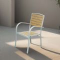 Chaise de salle à manger d'extérieur en composite bois-plastique - 11D11F