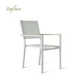 Fauteuil empilable en aluminium pour jardin - 11D11H
