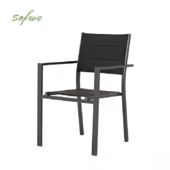 Fauteuil empilable en aluminium pour jardin