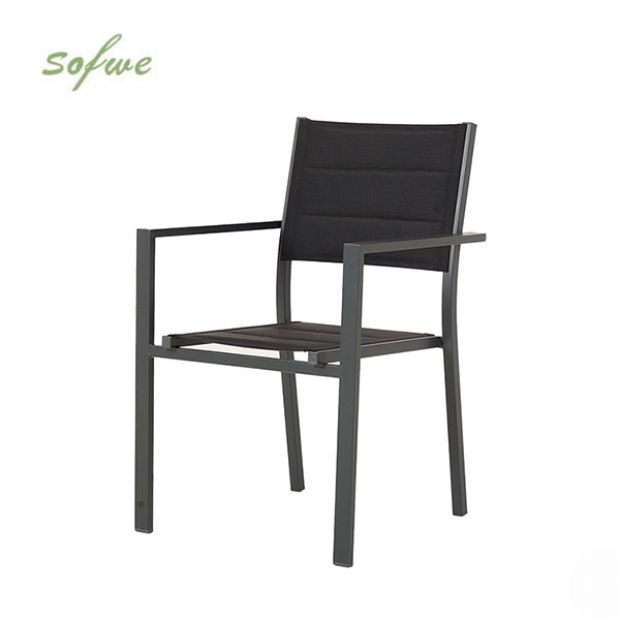 Fauteuil empilable en aluminium pour jardin - 11D11H